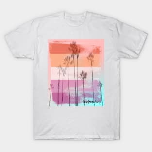 Lesbeachin' Cute Lesbian Flag Beach Pun T-Shirt